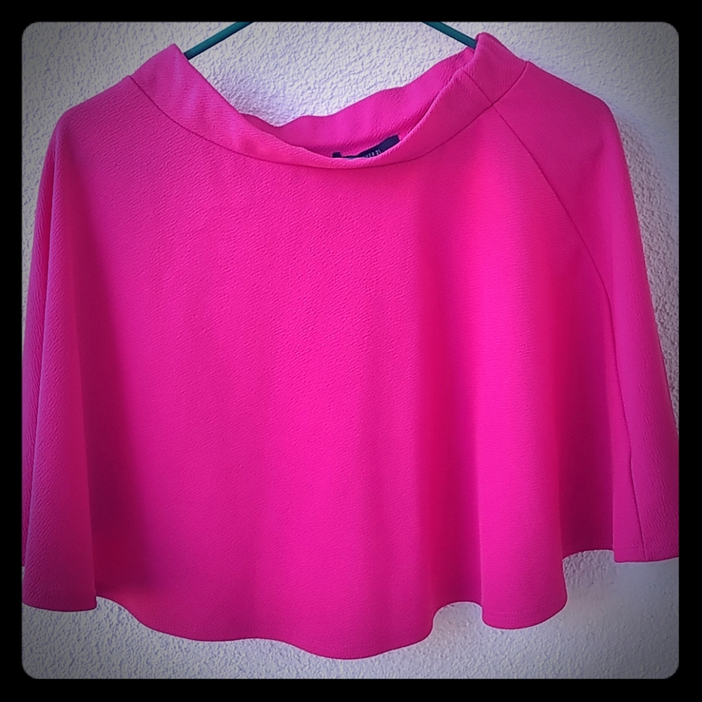 Forever 21 Hot Pink Skater Skirt, Size M